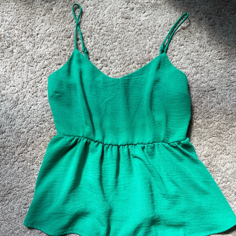 Monteau Vibrant Green Camisole Top